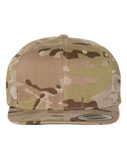 YP Classics Multicam Arid / Adjustable YP Classics 6089M - Premium Flat Bill Snapback Cap