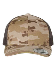 YP Classics Multicam Arid/ Brown / Adjustable YP Classics 6606 - Retro Trucker Cap