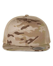 YP Classics Multicam Arid/ Tan / Adjustable YP Classics 6006 - Five-Panel Classic Trucker Cap