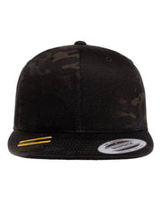 YP Classics Multicam Black / Adjustable YP Classics 6089M - Premium Flat Bill Snapback Cap