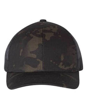 YP Classics Multicam Black/ Black / Adjustable YP Classics 6606 - Retro Trucker Cap