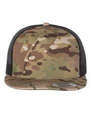 YP Classics Multicam Green/ Black / Adjustable YP Classics 6006 - Five-Panel Classic Trucker Cap