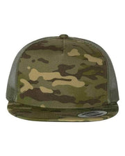YP Classics Multicam Tropic/ Green / Adjustable YP Classics 6006 - Five-Panel Classic Trucker Cap