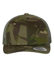 YP Classics Multicam Tropic/ Green / Adjustable YP Classics 6606 - Retro Trucker Cap