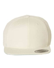 YP Classics Natural / Adjustable YP Classics 6089M - Premium Flat Bill Snapback Cap
