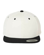 YP Classics Natural/ Black / Adjustable YP Classics 6089M - Premium Flat Bill Snapback Cap