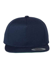 YP Classics Navy / Adjustable YP Classics 6007 - Five-Panel Cotton Twill Snapback Cap