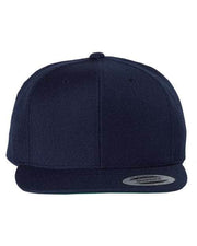 YP Classics Navy / Adjustable YP Classics 6089M - Premium Flat Bill Snapback Cap