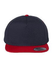 YP Classics Navy/ Red / Adjustable YP Classics 6007 - Five-Panel Cotton Twill Snapback Cap