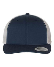 YP Classics Navy/ Silver / Adjustable YP Classics 6606 - Retro Trucker Cap