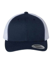 YP Classics Navy/ White / Adjustable YP Classics 6606 - Retro Trucker Cap