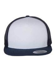 YP Classics Navy/ White/ Navy / Adjustable YP Classics 6006 - Five-Panel Classic Trucker Cap