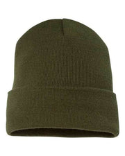 YP Classics Olive / One Size YP Classics 1501KC - Cuffed Beanie