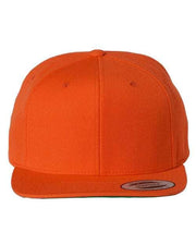 YP Classics Orange / Adjustable YP Classics 6089M - Premium Flat Bill Snapback Cap