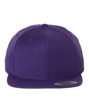 YP Classics Purple / Adjustable YP Classics 6089M - Premium Flat Bill Snapback Cap