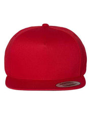 YP Classics Red / Adjustable YP Classics 6007 - Five-Panel Cotton Twill Snapback Cap