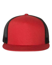 YP Classics Red/ Black / Adjustable YP Classics 6006 - Five-Panel Classic Trucker Cap