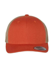 YP Classics Rustic Orange/ Khaki / Adjustable YP Classics 6606 - Retro Trucker Cap