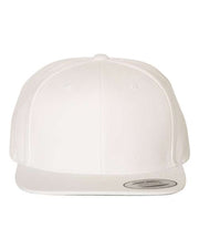 YP Classics White / Adjustable YP Classics 6089M - Premium Flat Bill Snapback Cap